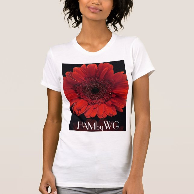 HAMbyWG - Red Gerber Daisy T-Shirt (Front)