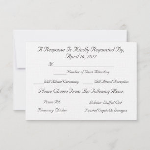 HAMbyWG- Response/Envelope "Peonies" Invitation