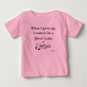 HAMbyWG - Romper, T-shirt, Snap T - Rock Star Baby T-Shirt