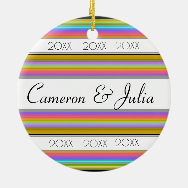 HAMbyWG  Round Ornament - Spectrum (Back)