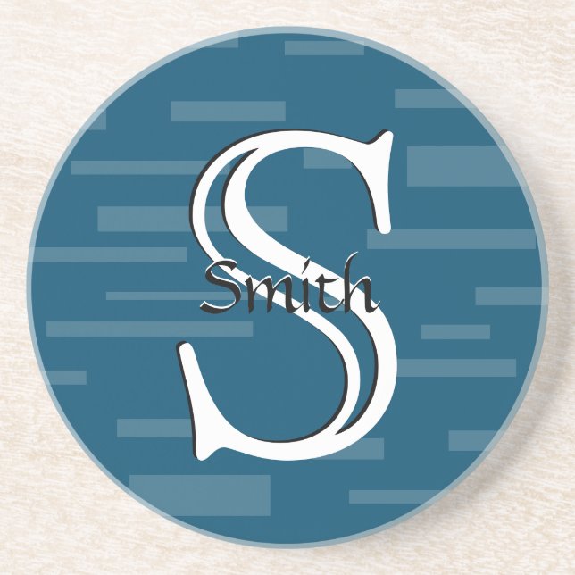 HAMbyWG - Sandstone Monogram Coaster (Front)