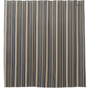 HAMbyWG - Shower Curtain - blue, grey and beige