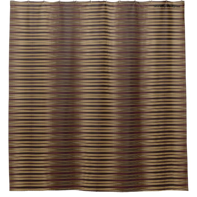 HAMbyWG - Shower Curtain - Gradient Burgundy Tan (Front)