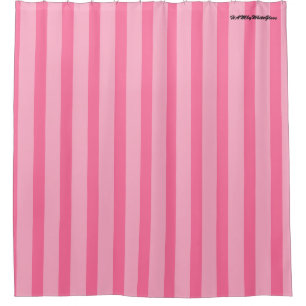 HAMbyWG - Shower Curtain - Pink/Pink Stripe