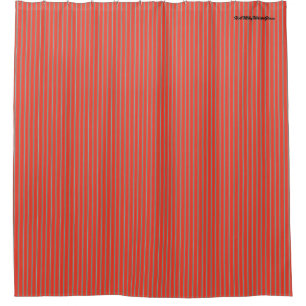 HAMbyWG - Shower Curtain - Stripe candy orange