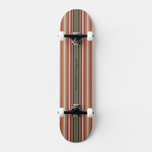 HAMbyWG - Skateboard - Green Opal Red Stripes (Front)