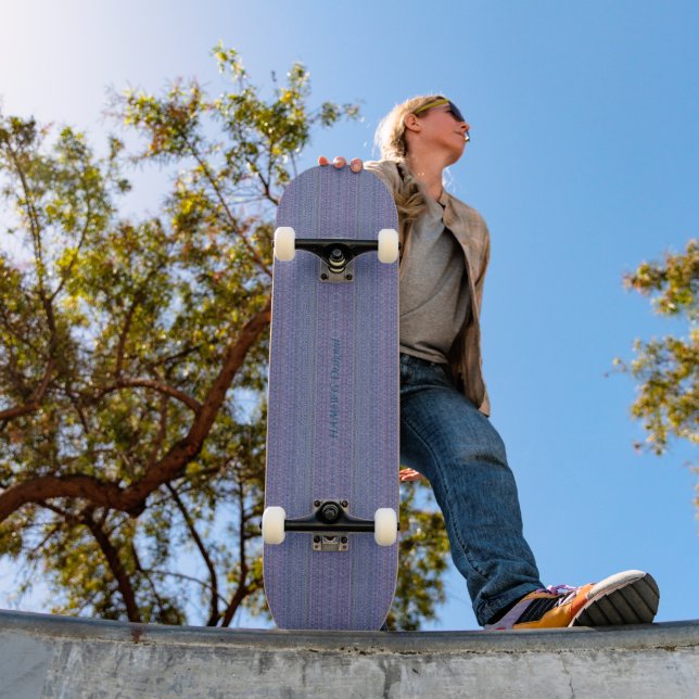 HAMbyWG - Skateboard - Lavender Needlepoint Look (Outdoor 1)