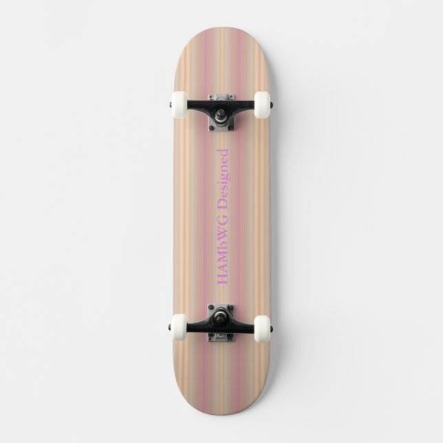 HAMbyWG - Skateboard - Peach Pink Violet Soft (Front)