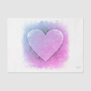 HAMbyWG - Soft Purple-pink Colourful Spray Heart Tissue Paper