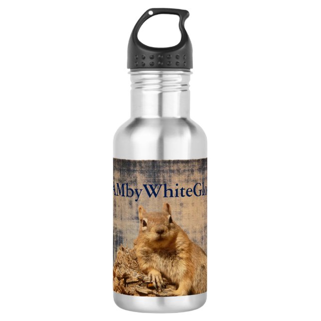 HAMbyWG Squirrel/Vintage- Water Bottle Stainless (Front)