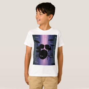 HAMbyWG - T Shirt - Blue - Drums