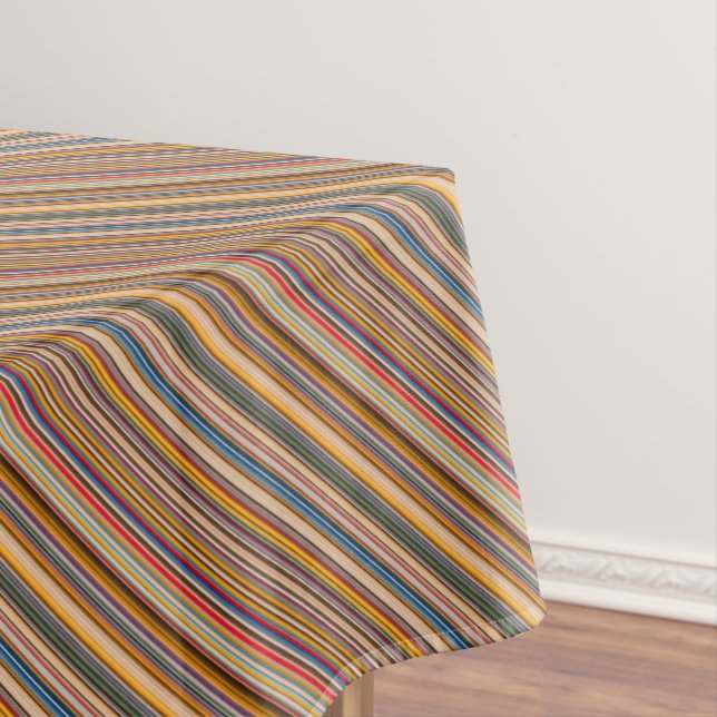 HAMbyWG - Table Cloth - Colourful Bar Stripes (In Situ)