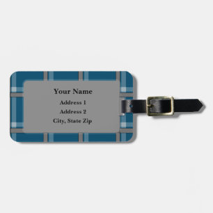 HAMbyWG Tartan Print Luggage or Tag