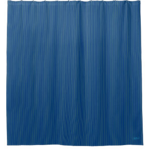 HAMbyWG - Teal Blue Fine Stripe Shower Curtain