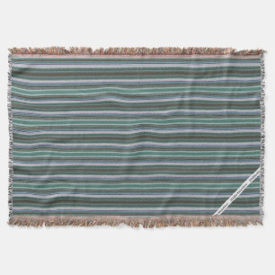 HAMbyWG - Throw Blanket - Aqua Faux Needlepoint