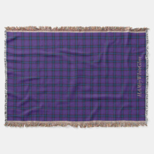 HAMbyWG - Throw Blanket - Purple/Blue Plaid