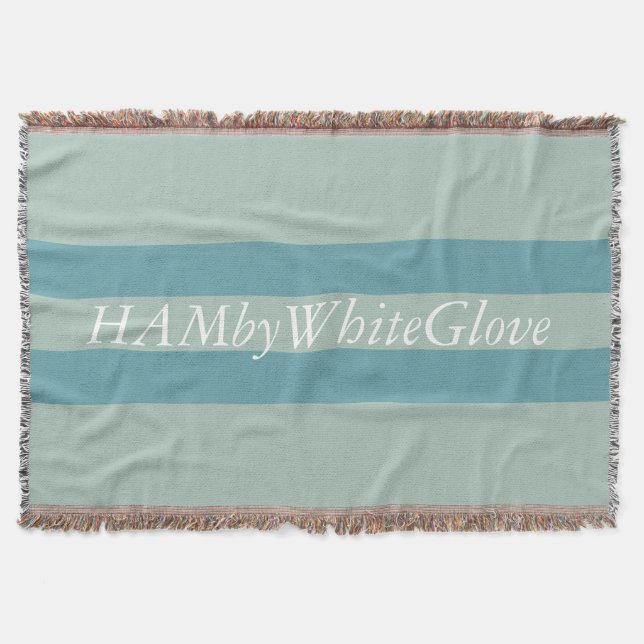HAMbyWG - Throw Blanket - Seafoam or any colour! (Front)