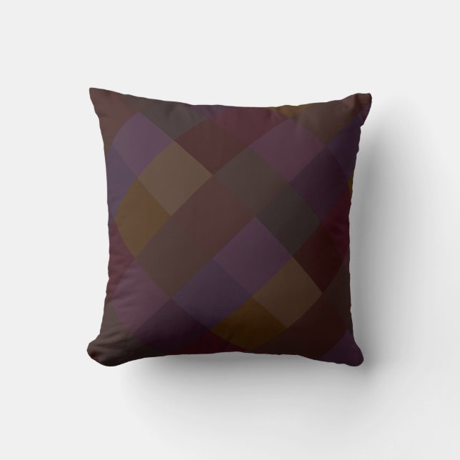 HAMbyWG - Throw Pillow 16x16 - Brown Palette (Front)