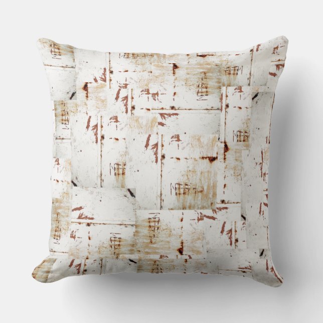 HAMbyWG Throw Pillow 20" - White Distressed (Front)