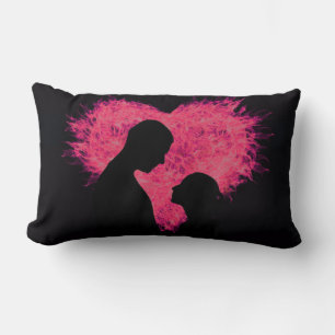 HAMbyWG - Throw Pillow - Firey Pink Heart Profile