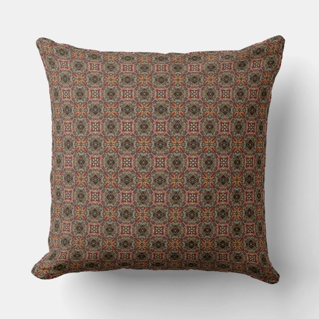 HAMbyWG - Throw Pillow - Victorian Gry/Bur/Gld/Blk (Front)