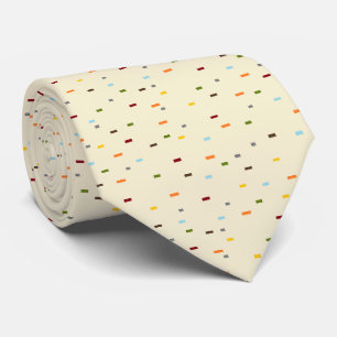 HAMbyWG - Tie - Speckled - Multi-Colour on Beige
