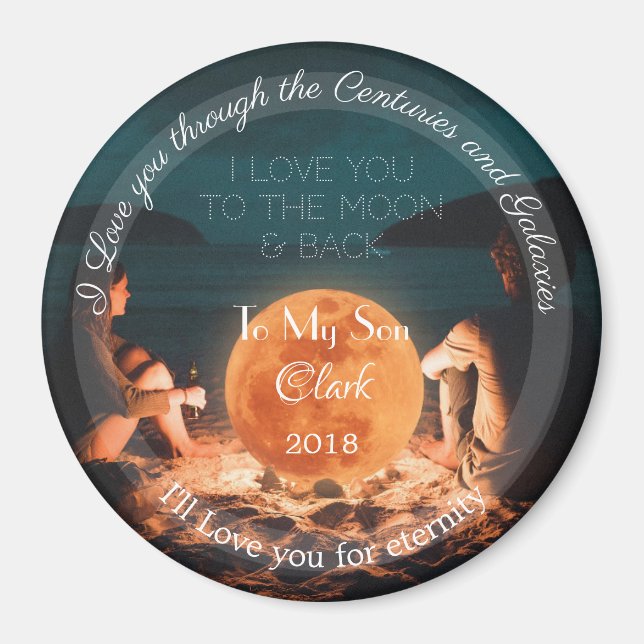 HAMbyWG - To the Moon and Back Magnet with text (Front)