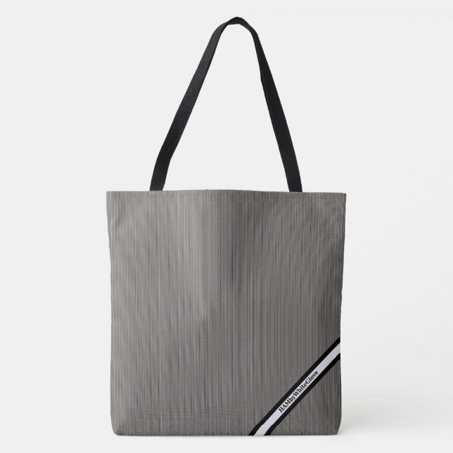 HAMbyWG - Tote Bag - Black Lines w Logo (Front)