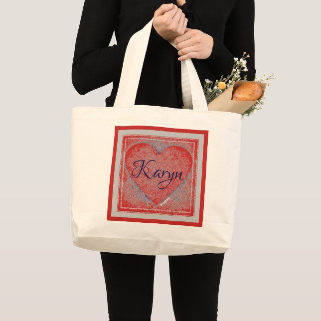 HAMbyWG - Tote Bag - Customisable Heart w Name (Front (Product))