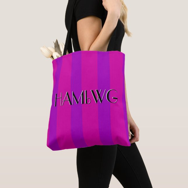 HAMbyWG - Tote Bag  - Pink/Purple (Close Up)