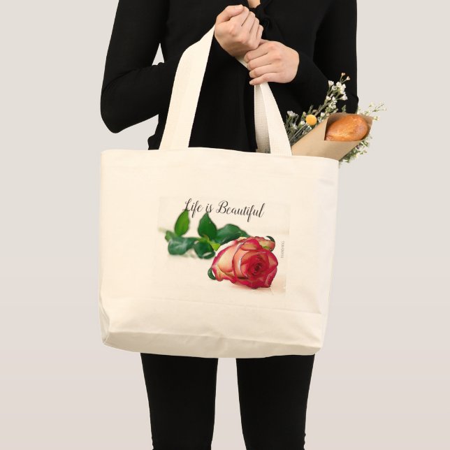 HAMbyWG - Tote Bag -  Single Rose (Front (Product))