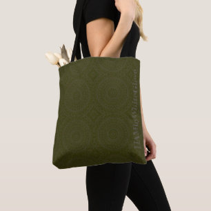 HAMbyWG - Tote Bags - Boho Olive & Grey