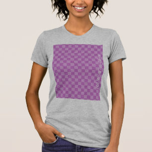 HAMbyWG - Women's T-Shirt - Lilac Chequered