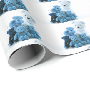 HAMbyWG - Wrapping Paper - Blue Teddy Bears