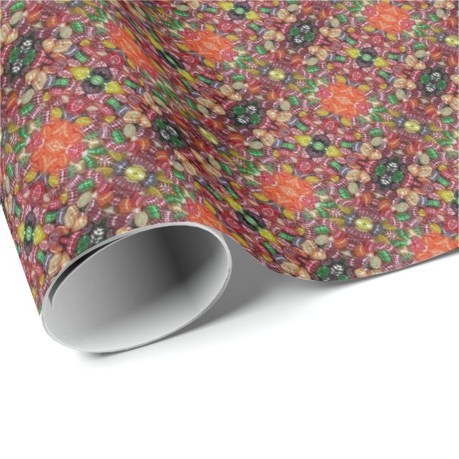 HAMbyWG - Wrapping Paper - Christmas Candy Pattern (Roll Corner)
