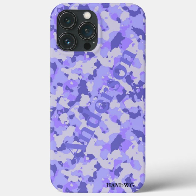 HAMbyWG  Xtreme Phone Case -  Purple Camouflage (Back)