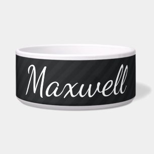 HAMbyWhiteGlove - Dog food Bowl - Black/Black