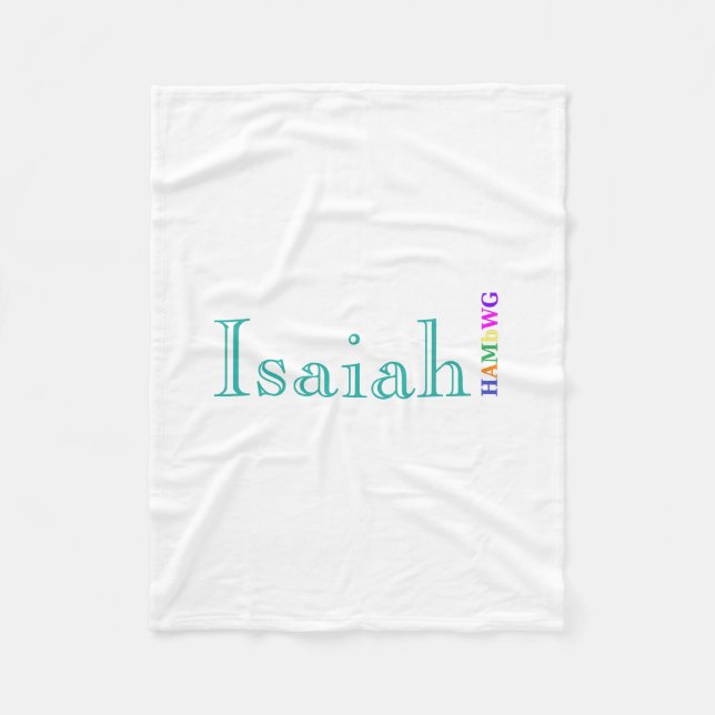 HAMbyWhiteGlove - Fleece Blanket - Caslon Font (Front)