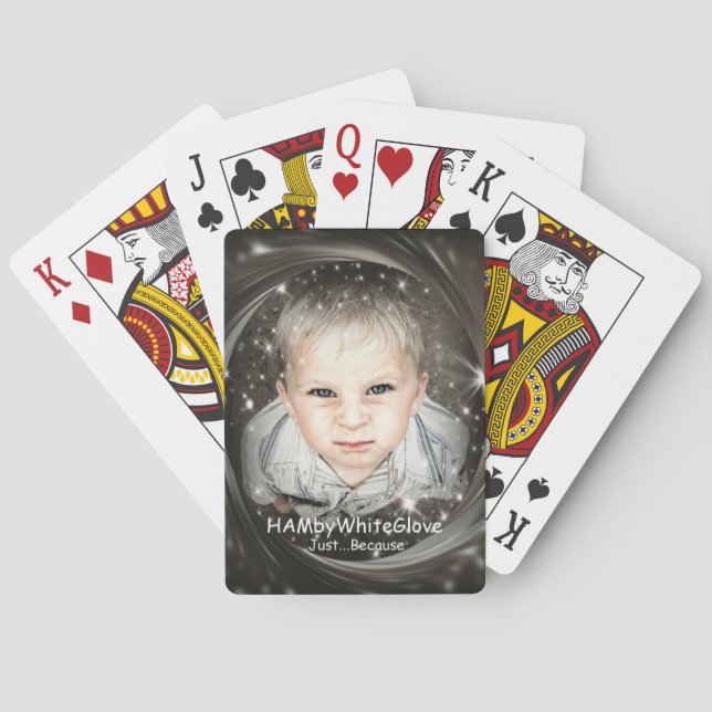 HAMbyWhiteGlove - Playing Cards -  "Just Because" (Back)