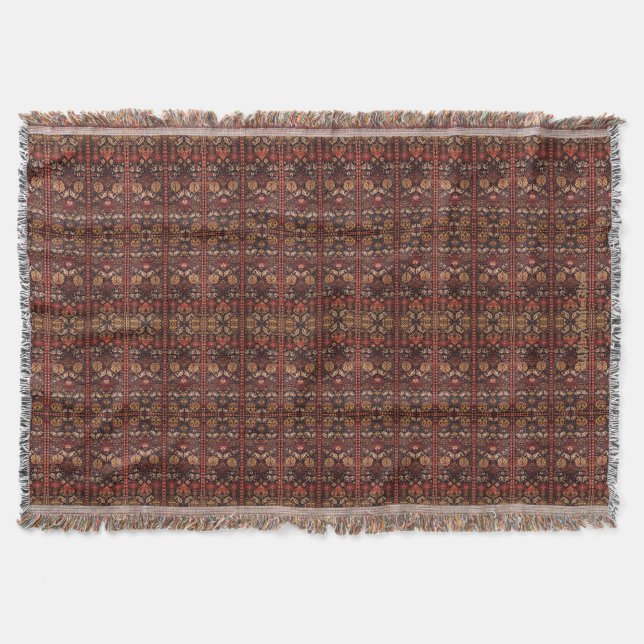 HAMbyWhiteGlove - Throw Blanket - Rusts & Browns (Front)