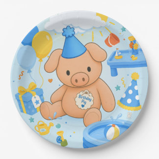 Hamhock's Splashtastic! Storybook Party Paper Plate