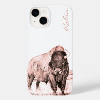 Hamilton ~ American Bison (salmon) Case-Mate iPhone 14 Case
