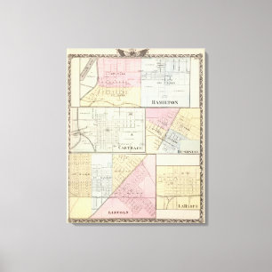 Hamilton, Carthage, Bushnell, Lincoln and LaHarpe Canvas Print