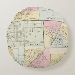 Hamilton, Carthage, Bushnell, Lincoln and LaHarpe Round Cushion