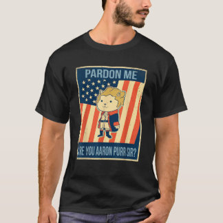 Hamilton Cat US Flag T-Shirt