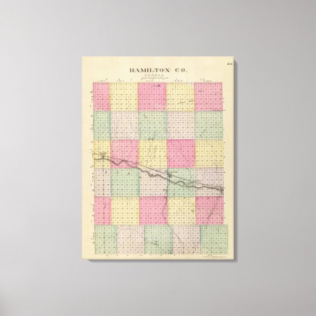 Hamilton County, Kansas Canvas Print (Front)