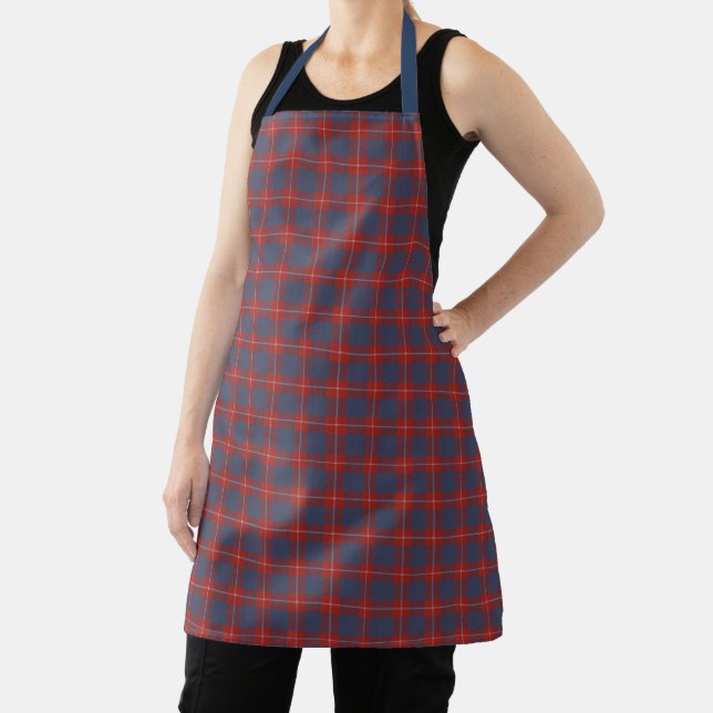 Hamilton Dress Ancient Original Scottish Tartan  Apron (Insitu)