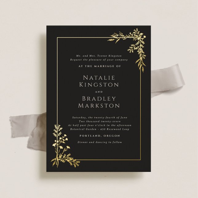 Hamilton Elegant Gold Foil Greenery Wedding (Creator Uploaded)