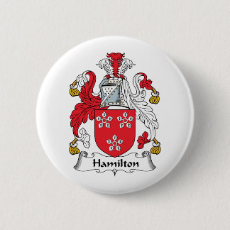 Hamilton Family Crest 6 Cm Round Badge