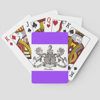 HAMILTON FAMILY CREST - PLAYING CARDS